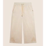 Freddy Womens Knitted Cropped Trouser In Whitecup Gray