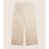 Freddy Womens Knitted Cropped Trouser In Whitecup Gray
