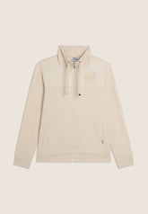 Freddy Womens Knitted Full Zip Sweatshirt In Whitecup Gray