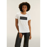 Freddy Womens Knitted Short Sleeves T-Shirt In White