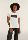 Freddy Womens Knitted Short Sleeves T-Shirt In White