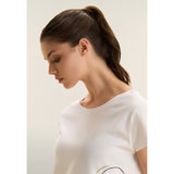Freddy Womens Knitted Reversible T-Shirt In White