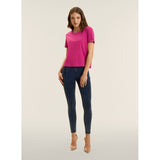 Freddy Womens Knitted Cropped T-Shirt In Pink