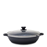 Tez & Schumann Large Low Pot In Black