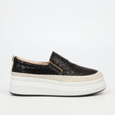 Butterfly Feet Ladies Senhora 24 Shoes In Black and White
