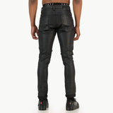 S.P.C.C Mens Black Mamba Skinny Jeans In Black