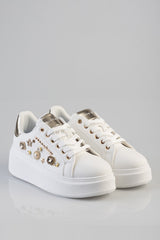 Sissyboy Womens Platform Sneakers In White