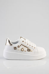 Sissy boy Womens Platform Sneakers In White