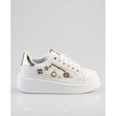 Sissy boy Womens Platform Sneakers In White
