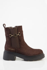 Sissy boy Ladies Aly Chealsea Ankle Boots In Chocolate