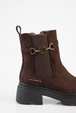 Sissy boy Ladies Aly Chealsea Ankle Boots In Chocolate