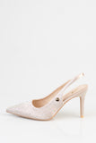 Sissy boy Ladies Aline Slingback Heels In Nude