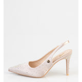 Sissy boy Ladies Aline Slingback Heels In Nude