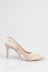Sissy boy Ladies Aline Slingback Heels In Nude