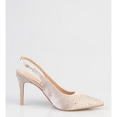 Sissy boy Ladies Aline Slingback Heels In Nude