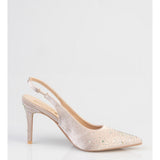Sissy boy Ladies Aline Slingback Heels In Nude