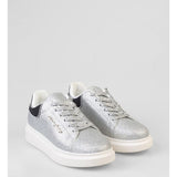 Sissy Boy Ladies Carter All Over Glitter Sneakers In Silver