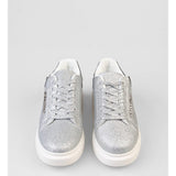 Sissy Boy Ladies Carter All Over Glitter Sneakers In Silver