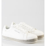 Sissy Boy Womens Sneakers with Bling In White