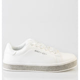 Sissy Boy Womens Sneakers with Bling In White