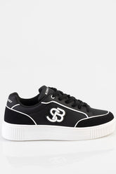 Sissy Boy Womens SB Sneaker In Black And White
