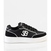 Sissy Boy Womens SB Sneaker In Black And White