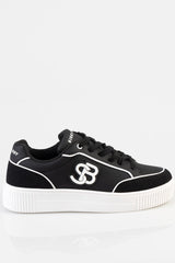 Sissy Boy Womens SB Sneaker In Black And White