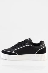 Sissy Boy Womens SB Sneaker In Black And White