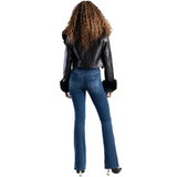 Sissy boy Womens Mid-Waist Bootleg Jeans In Medium Vintage