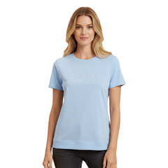 Sissyboy T-Shirts With Pearls For Ladies In Ligtht Blue