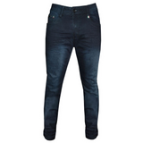 Soviet Mens Romo Straight Leg Jeans In Blue Black