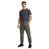 Soviet Mens Kenobi Fashion Cargo Joggers in Leaf Green