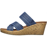 Skechers Ladies Beverlee Shoes In Navy