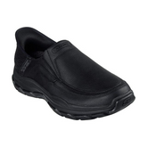 Skechers Mens Respected-Elgin Slip-In Shoes In Black
