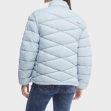 Jeep Womens Core Puffer Jacket In Light Blue
