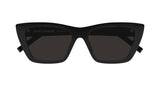 Saint Laurent Womens Mica Cat Eye Sunglasses In Black