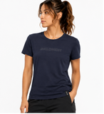 Salomon Womens Minimal Short Sleeves T-Shirt In Navy