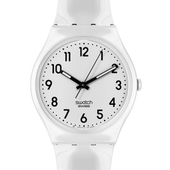 Swatch Just White Soft Unisex Watch