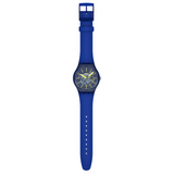 Swatch Revealed In Depths Mens Watch In Blue & Yellow