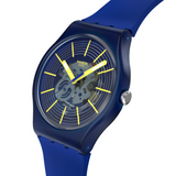 Swatch Revealed In Depths Mens Watch In Blue & Yellow