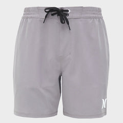 Hurley Mens Icon Elastic 17'' Volley Shorts In Charcoal
