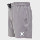 Hurley Mens Icon Elastic 17'' Volley Shorts In Charcoal