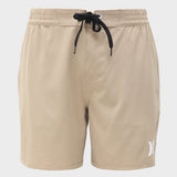 Hurley Mens Icon Elastic 17'' Volley Shorts In Dune