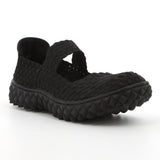 Rock Spring Ladies Overall Elastic Sneaker In Black