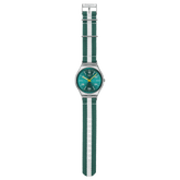 Swatch Green Casual Stripe Watch For Men