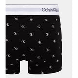 Calvin Klein Mens Low Rise 3 Pack Trunks In Black Multi