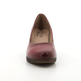 Hush Puppies Ladies Soft Sian Heels In Dark Red