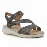Hush Puppies Ladies Soft Gillian Cumfort Sandal In Pewter