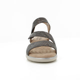 Hush Puppies Ladies Soft Gillian Cumfort Sandal In Pewter