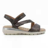 Hush Puppies Ladies Soft Gillian Cumfort Sandal In Pewter